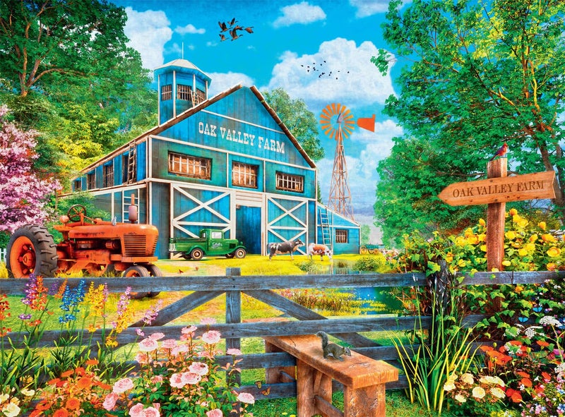 Buffalo Games - Dominic Davison - Oak Valley Farm - 1000 Piece Jigsaw Puzzle for Adults -Challenging Puzzle Perfect for Game Nights - Finished Size is 26.75 x 19.75 - Image 1