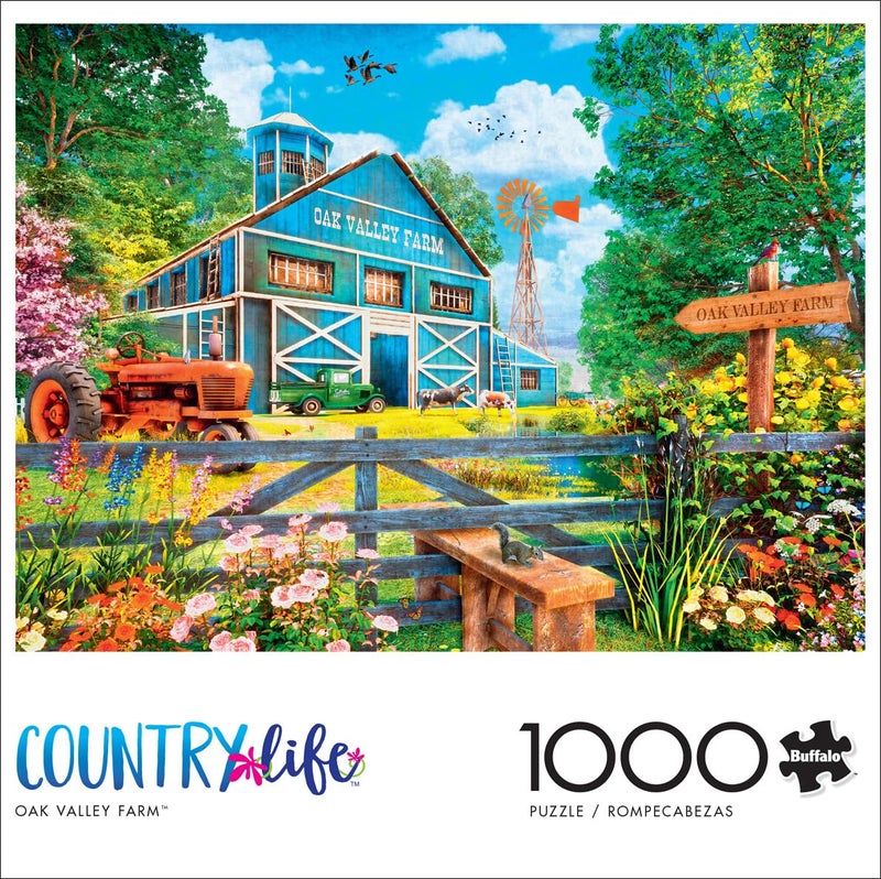 Buffalo Games - Dominic Davison - Oak Valley Farm - 1000 Piece Jigsaw Puzzle for Adults -Challenging Puzzle Perfect for Game Nights - Finished Size is 26.75 x 19.75 - Image 2