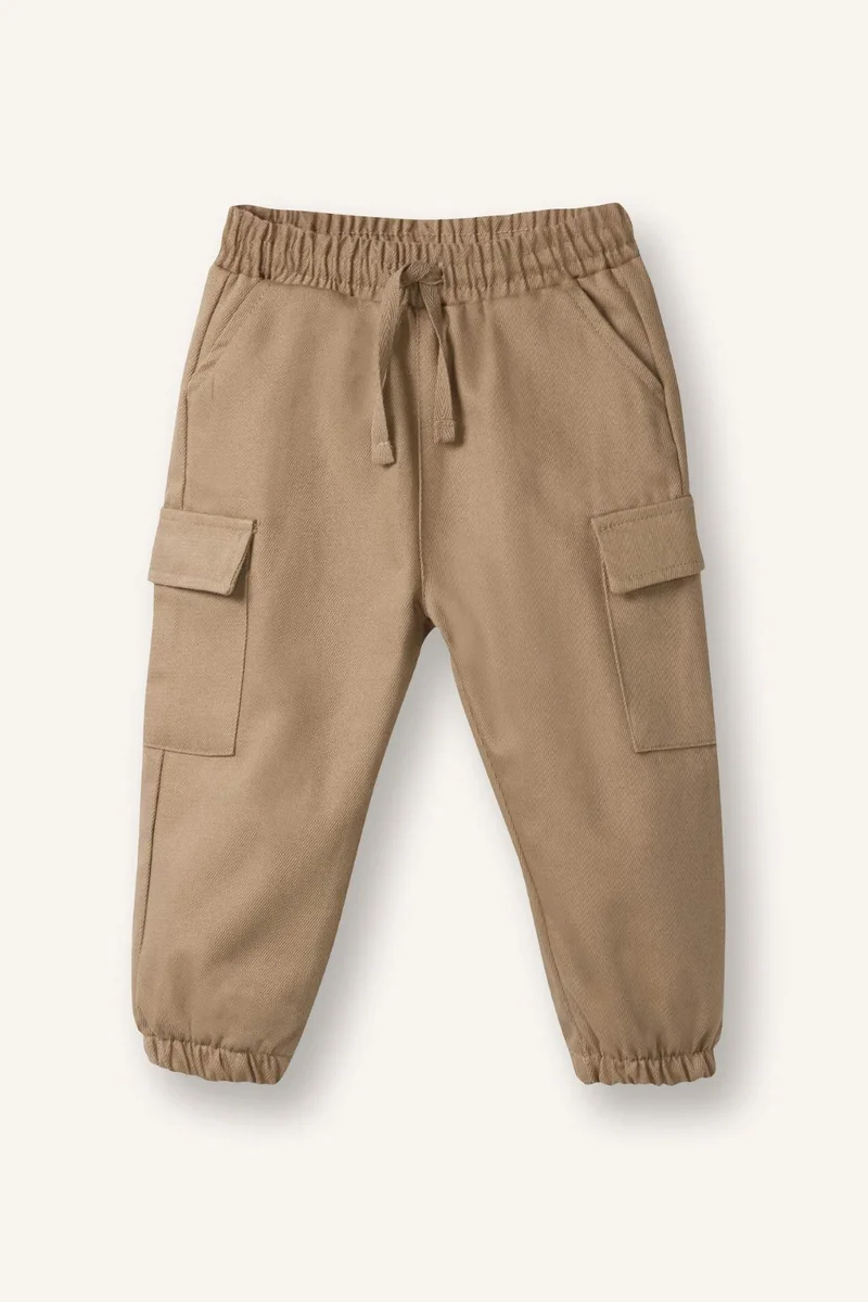 DeFacto Baby Boy Cargo Fit Jogger Gabardine Trousers