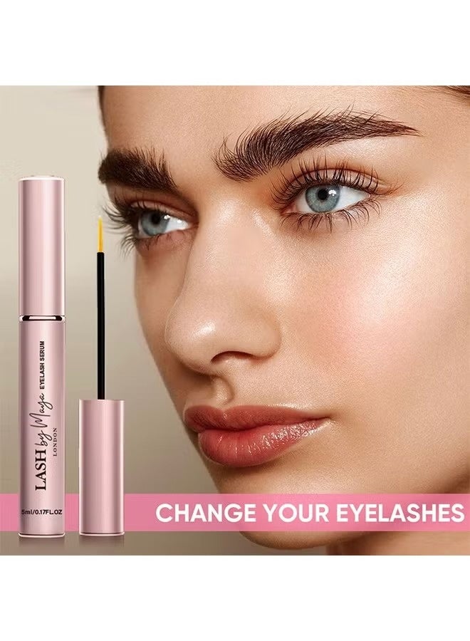 LASH BY MAYA Eyelash Serum 5ml, Lash Growth Serum For Fuller, Thicker & Stronger Lashes And Eyebrows, Irritation-Free Formula, Lash Boost For Longer Lashes - Image 2