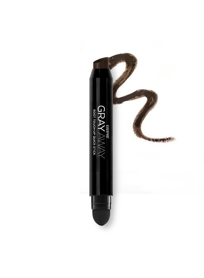 Everpro Gray Away Root Touchup Quick Stick, Black/Dark Brown, 0.1 Oz - Image 4