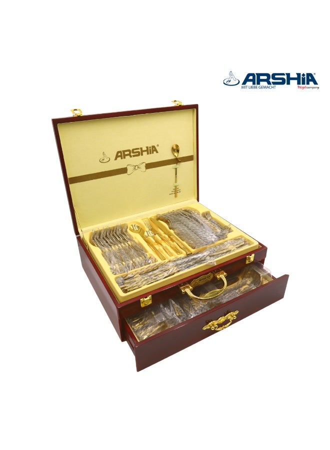 آرشيا طقم ملاعق سفرة 86 قطعة من أرشيا الألمانية - Image 3