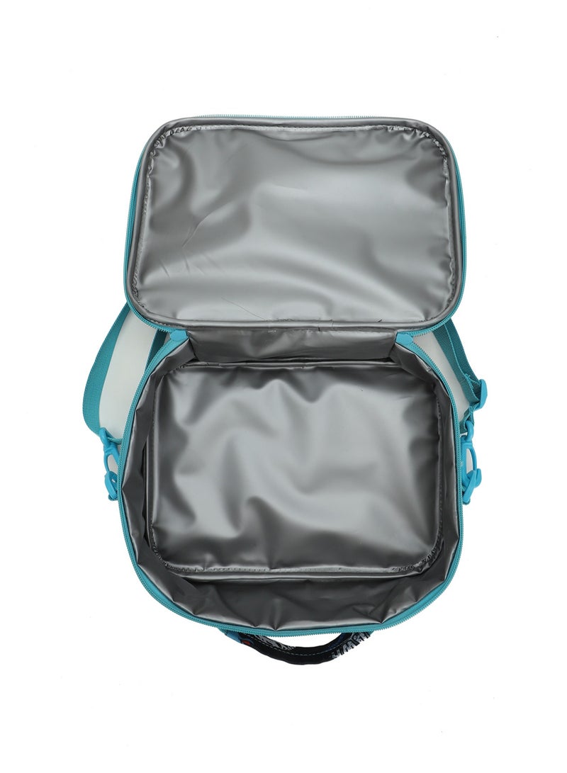 CUBS Dinosaur Print Waterproof lunch bag with removable shoulder strap carrying your favorite meals to school, work or while traveling - Image 4