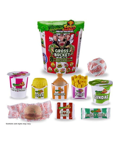 Gross Bucket, When Fast Food Goes Bad, Gross collectables with Slime, Boys Aged 4-10, Multiple Compound Play, Multicolour