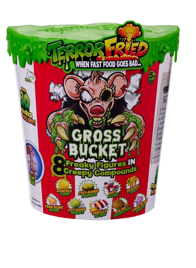 Gross Bucket, When Fast Food Goes Bad, Gross collectables with Slime, Boys Aged 4-10, Multiple Compound Play, Multicolour