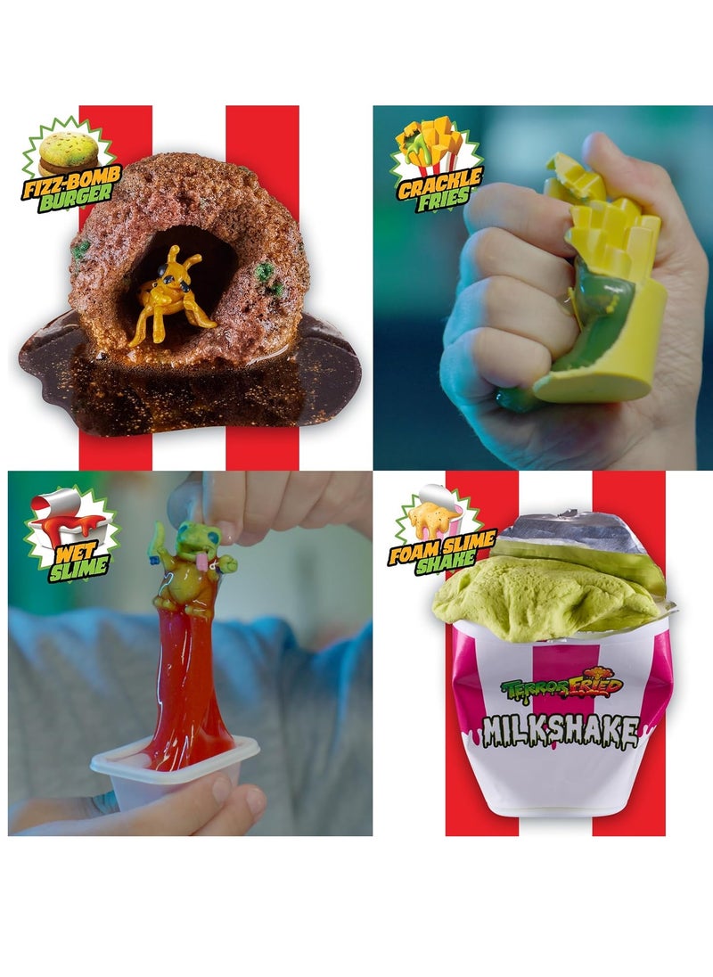 Gross Bucket, When Fast Food Goes Bad, Gross collectables with Slime, Boys Aged 4-10, Multiple Compound Play, Multicolour