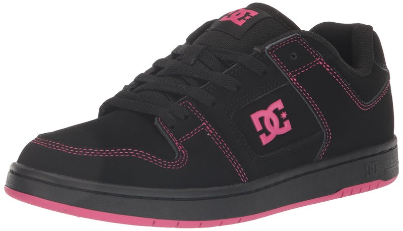 DC Women's Manteca 4 Low Skate Shoe Battleship/Crazy Pink 8