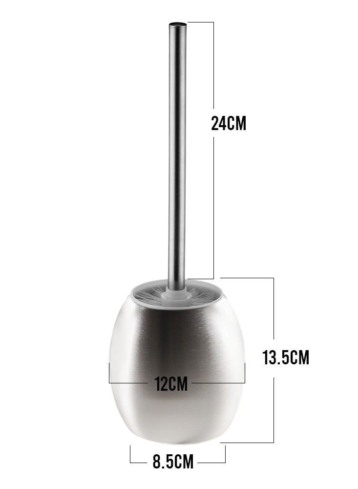 لاكوت Toilet Brush with Holder, Compact Toilet Bowl Cleaner with Stainless Steel Long Handle - Image 3