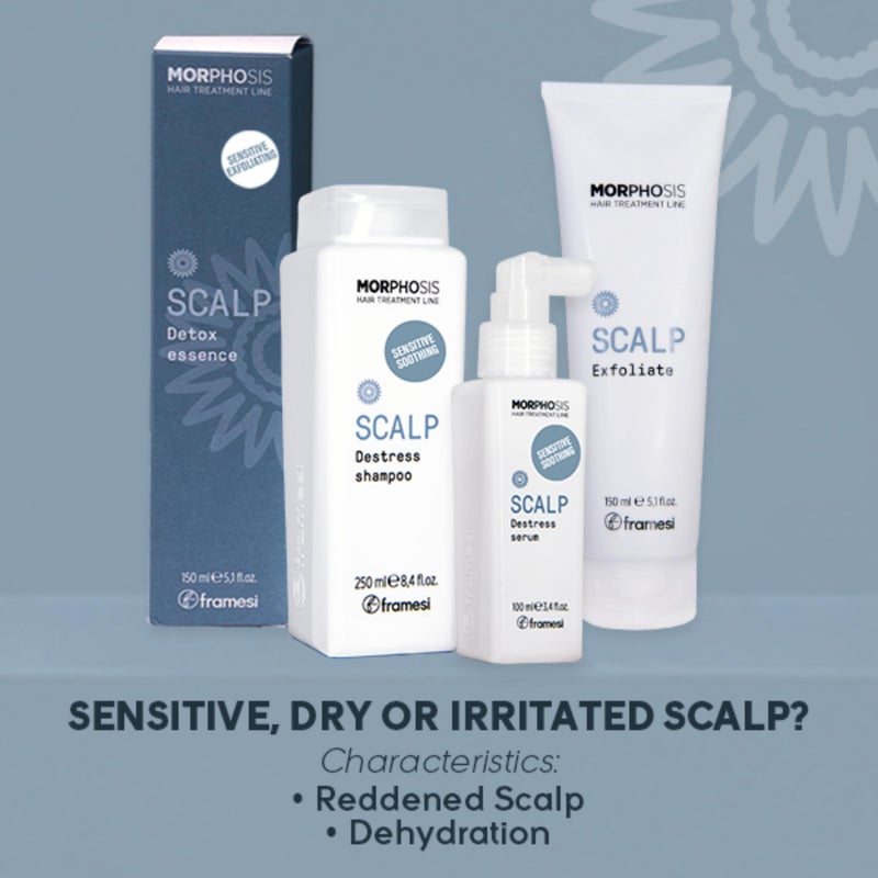 FRAMESI Morphosis Scalp Destress Shampoo 33.8 fl oz, Soothing Shampoo for Sensitive Scalps, Natural Ingredients and pH Balanced - Image 4