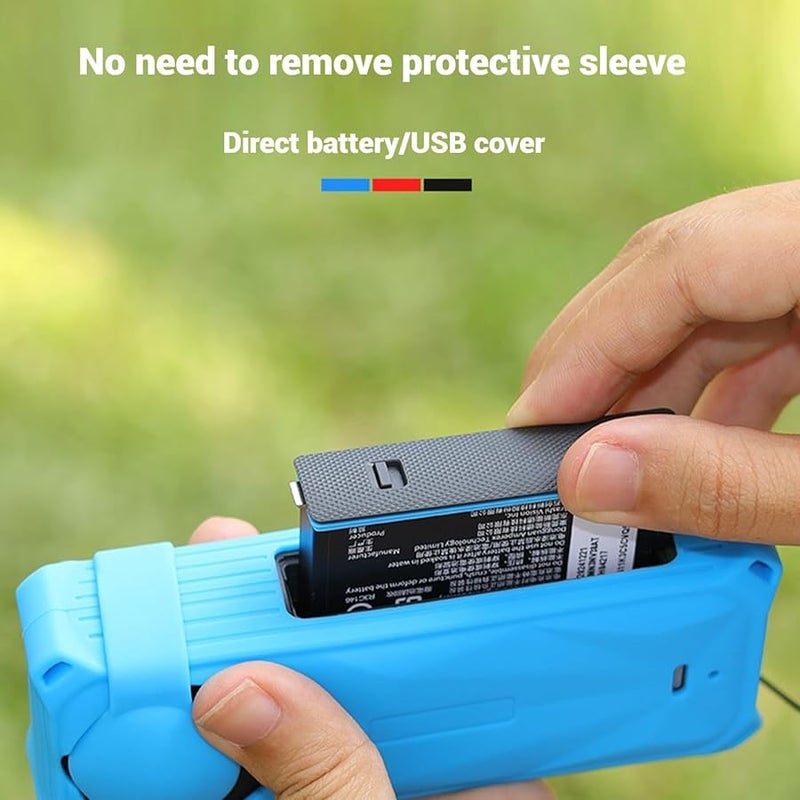 Black Silicone Protective Case Shockproof Cover for Portable Action Camera Sports Travel Vlogging - Image 3