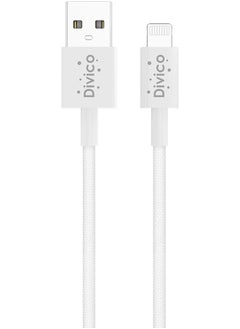 DIVICO B A To Iphone Charger Cable 1M White Nylon For Iphone 14 14 Pro 14 Plus 14 Pro Max Iphone 13 8 All Series 60103  - Image 1