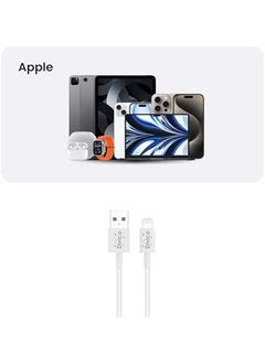DIVICO B A To Iphone Charger Cable 1M White Nylon For Iphone 14 14 Pro 14 Plus 14 Pro Max Iphone 13 8 All Series 60103  - Image 2