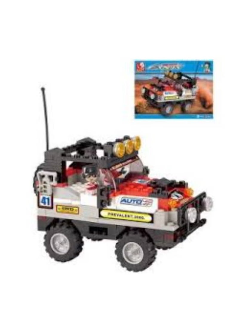 Sluban Jeep Building Blocks Set, Off-Road Expert - 167 Pieces, 4x4 Racing ATV Building Toy with Mini Driver Figure, STEM Educational Toy for Kids Ages 6+ - Image 1
