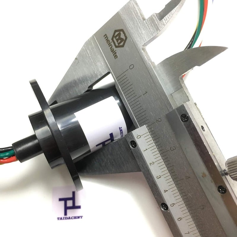 Taidacent 6 Wires12 Wires 2A 5A 10A 15A 20A 30A Collector Ring Rotary Electrical Contact Electrical Slip Ring Joint Rotary Connector (6 Wires 10A) - Image 5
