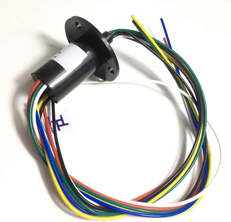 Taidacent 6 Wires12 Wires 2A 5A 10A 15A 20A 30A Collector Ring Rotary Electrical Contact Electrical Slip Ring Joint Rotary Connector (6 Wires 10A) - Image 3