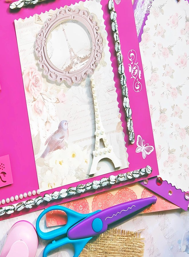 LLOUSSAK 40Pcs Scrapbook Photo Frames, Vintage Hollow Embossed Photo Frame Materials, Photo Borders Vintage Scrapbook Cutouts Paper Lace for DIY Junk Journal Crafts Journaling Vintage Scrapbook Supplies - Image 5