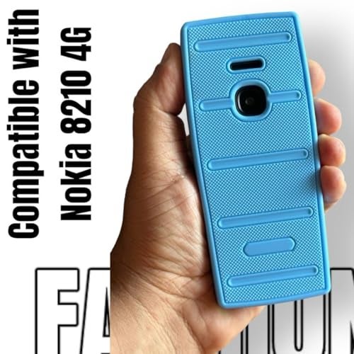 ZAOMA Premium Soft Silicon TPU Rugged Case Back Cover Compatible for Nokia 8210 4G - Rug (8210_Rug_SkyBlue) - Image 5
