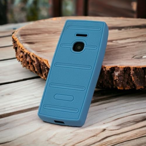 ZAOMA Premium Soft Silicon TPU Rugged Case Back Cover Compatible for Nokia 8210 4G - Rug (8210_Rug_SkyBlue) - Image 2