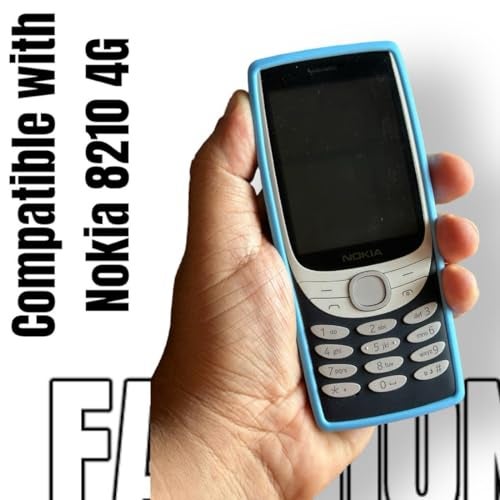 ZAOMA Premium Soft Silicon TPU Rugged Case Back Cover Compatible for Nokia 8210 4G - Rug (8210_Rug_SkyBlue) - Image 4