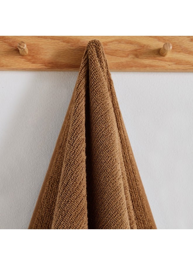 Home Box Mateo Ribbed Cotton Bath Towel 136 x 68 cm  - Image 2