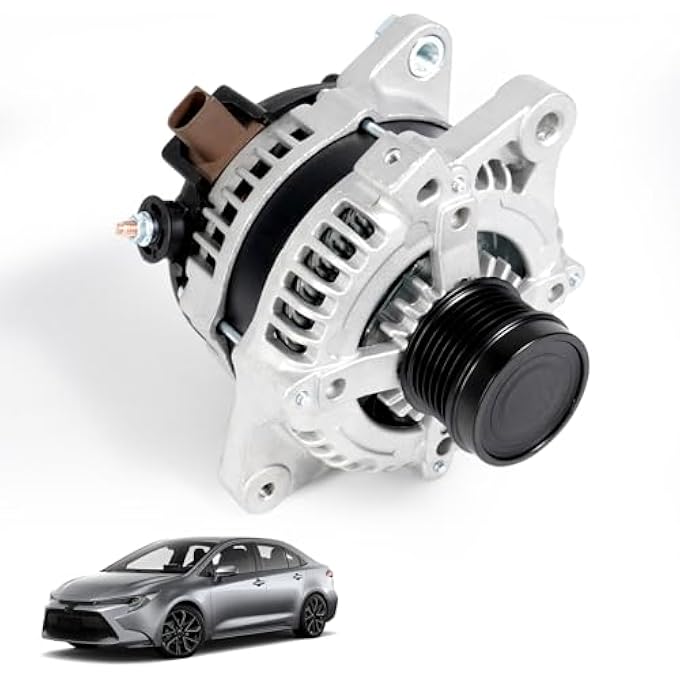 LEAPTREND Alternator fit for Toyota Corolla 2014-2019 L4 1.8L Replace 2138297 213-8297 2614390 270600T230 27060-0T230 40040169 400-40169 420230 90225673 90-22-5673 AVA0182 FG12T050 11693 - Image 1