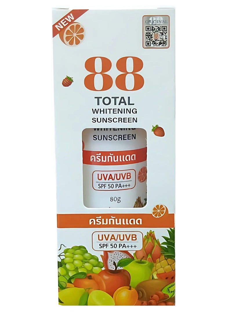 88 Total Whitening Sunscreen SPF50 PA+++   ( 80g ) - Image 1