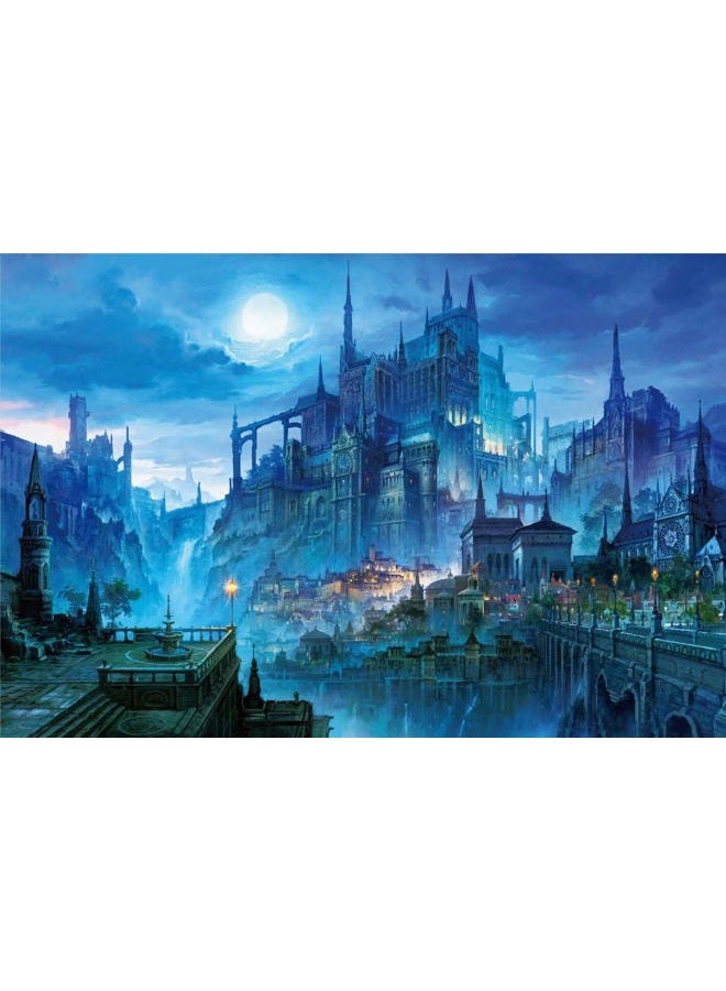 Ingooood Tranquil Series- Castle in The Night- Basswood Jigsaw Puzzles 1000 Pieces for Adult - Image 1