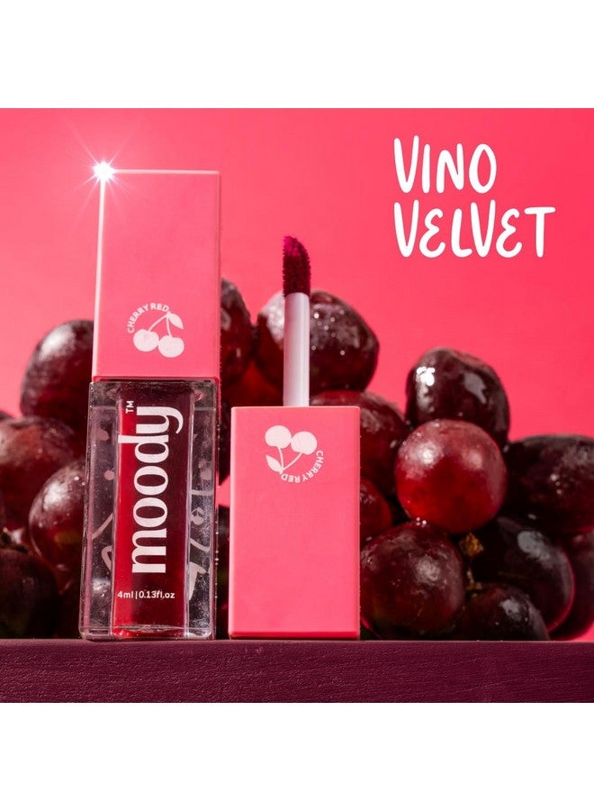 Moody Drip Matte Liquid Lipstick - Vino Velvet, with Jojoba Seed Oil & Vitamin E | Transferproof, Long Lasting & Vibrant Lip Colors That Last Upto 12 Hours | Paraben Free Lip Tint, 4ml - Image 2