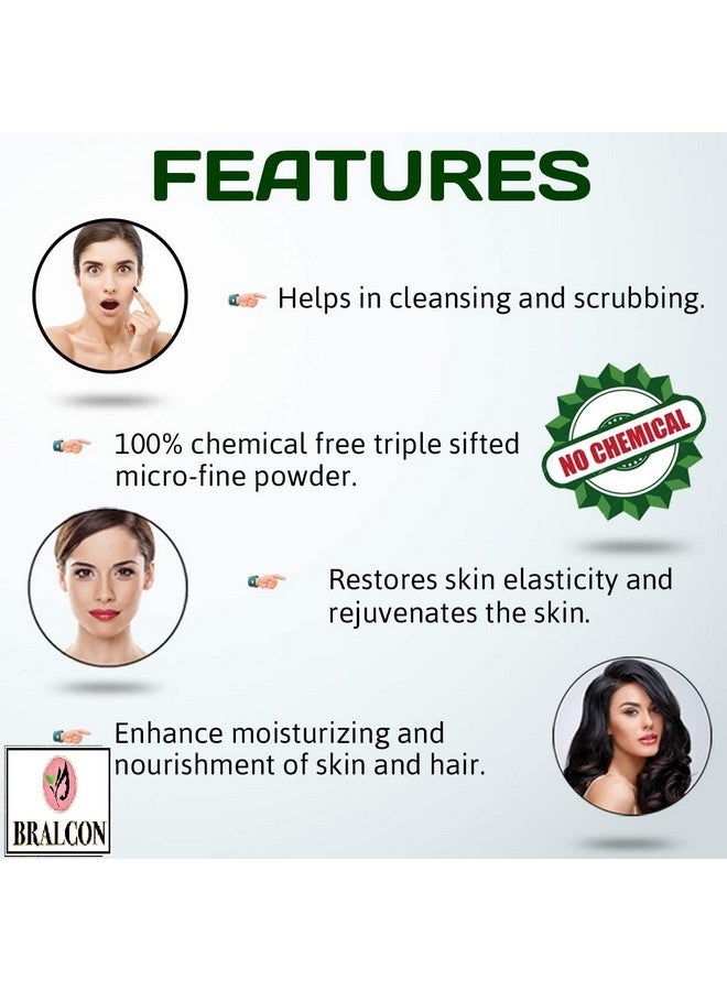 BRALCON Kaolin Clay Powder - 100g | Chinni Mitti Powder for Face Pack, Skin Care | 100% Natural & Original Kaolin Clay Powder For Healthy Hair & Skin| Skin Whitening, Remove Blackheads, Acne - Image 3