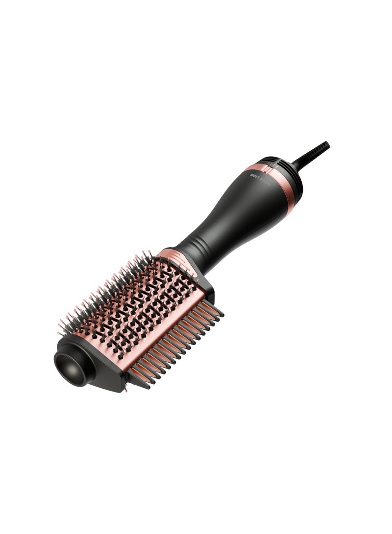 GREEN LION Viora 1200W Hair Styler | PTC Heating Technology | 3 Heat Settings | 360° Swivel Cord | LED Indicator | Round Brush Bristles - Black - Image 5