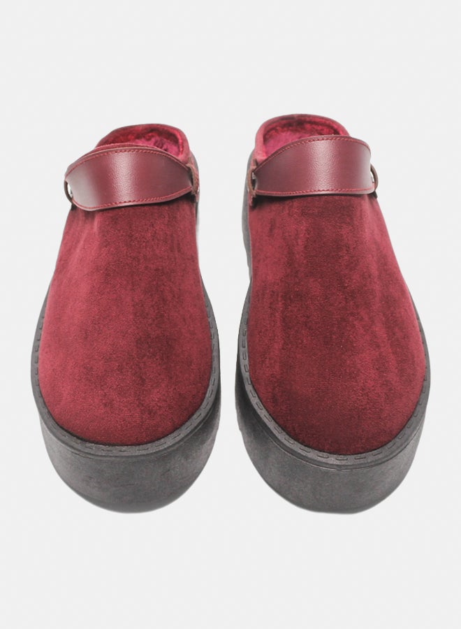 Glitter Women Slippers - Burgundy - Image 3