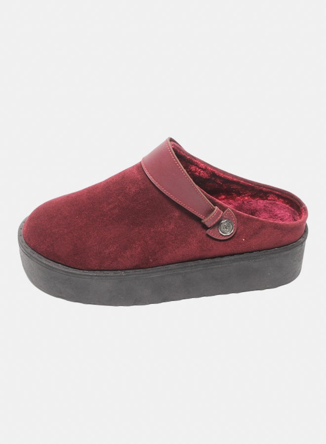 Glitter Women Slippers - Burgundy - Image 2