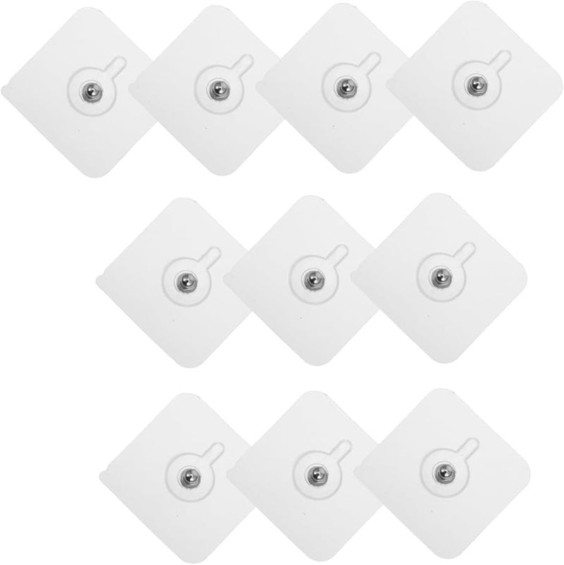 Clear Adhesive Wall Hooks 10 Pack Heavy Duty No Drill for Bathroom Kitchen Pictures - Image 1