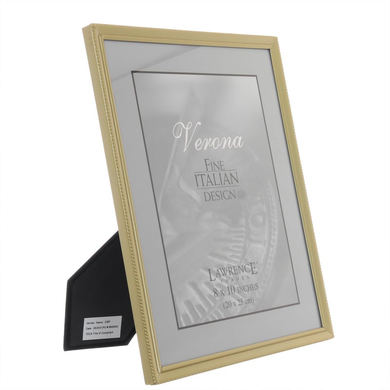 Lawrence Frames Bead Border Design, 8x10, Satin Gold - Image 3