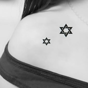 Yesallwas cute Black Moon Sky Stars Temporary Tattoo for Women Body Kids 6 sheet Waterproof Art Fake Tattoo Stickers - Image 5