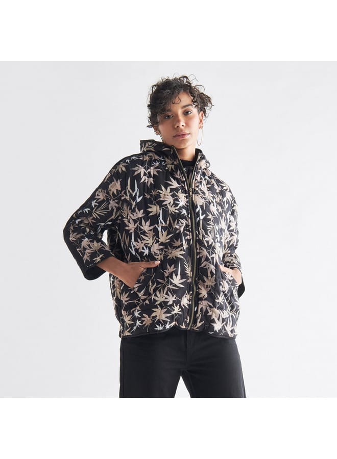 Splash FAV All-Over Print Zip Through Hoodie with Pockets  - Image 4