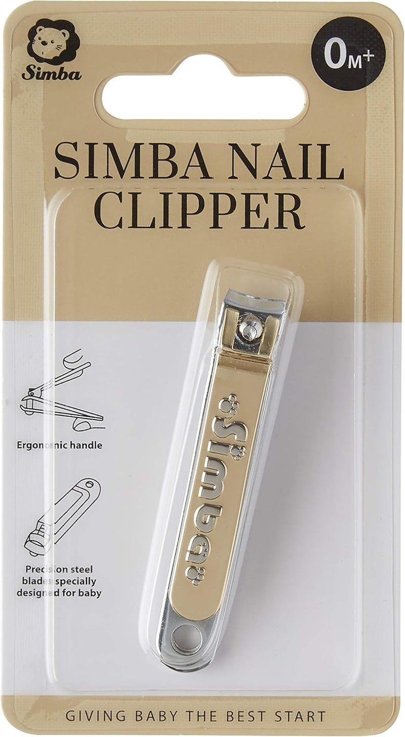 Simba GoldPlated Carbon Steel Baby Nail Clipper with Builtin Nail File - Image 5