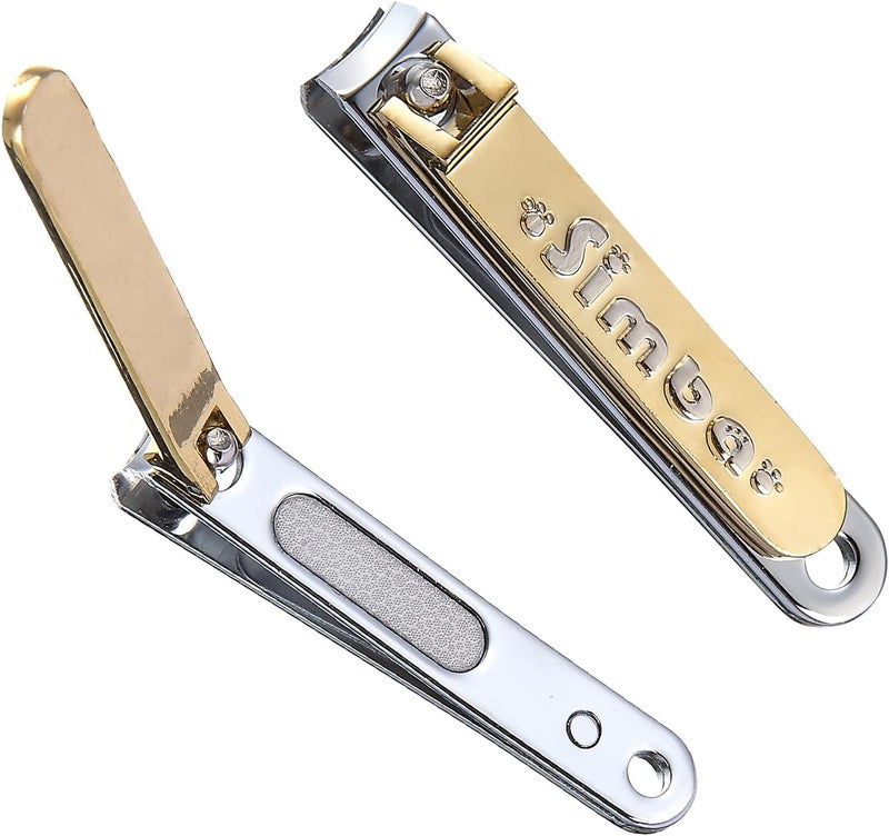 Simba GoldPlated Carbon Steel Baby Nail Clipper with Builtin Nail File - Image 1