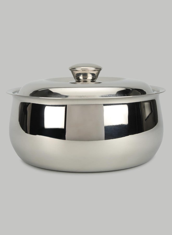 BREEZE 2200ml Stainless Steel Stock Pot/Casserole with Steel Lid | Induction Friendly | - Image 1