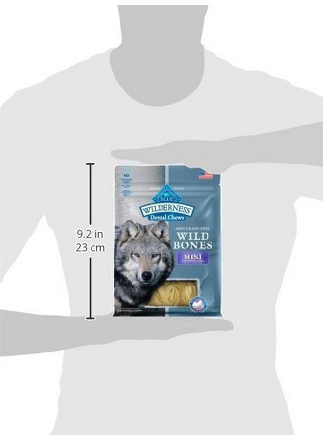 Blue Buffalo Wilderness Wild Bones Grain-Free Dental Chews Dog Treats, Mini, 10-oz Bag - Image 3