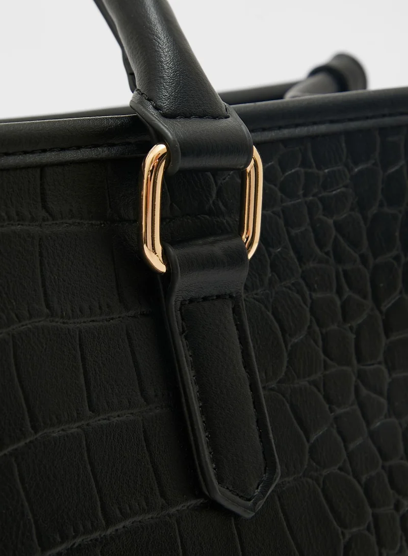 Khizana Croc Tote Handbag