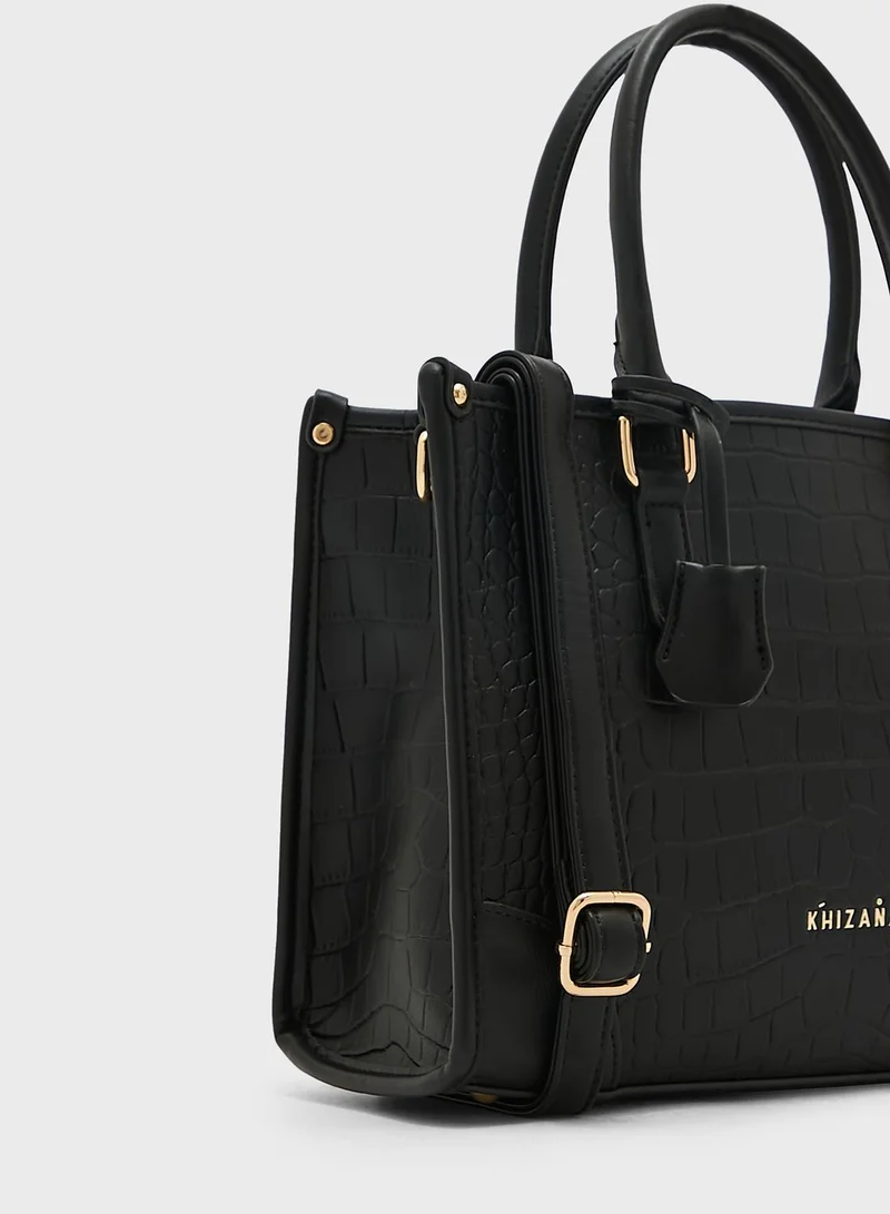 Khizana Croc Tote Handbag