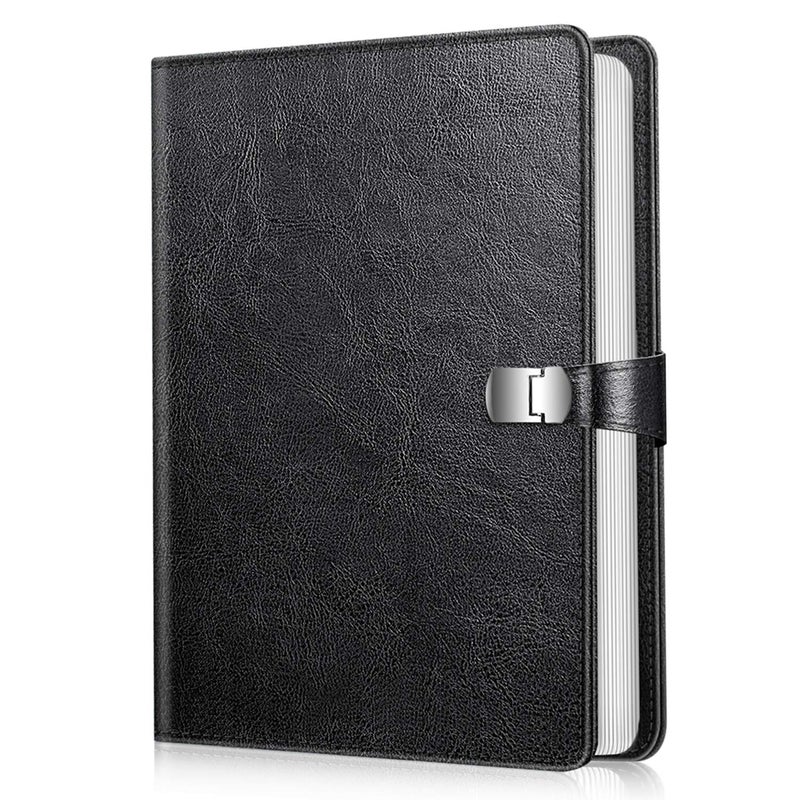 Fintie Fintie Photo Album 4x6 Photos - 112 Photos Premium Vegan Leather Cover with Snap Fastener  Portable Wallet Photo Albums  Black - Image 1