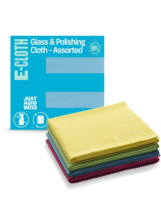 e-cloth E-ClothE Cloth Polishing Microfiber Cleaning Cloth Microfiber Polishing Towel Polishing Microfiber Towels For Cars Windows And More 4 Pack Polishing Cloth Only  - Image 1