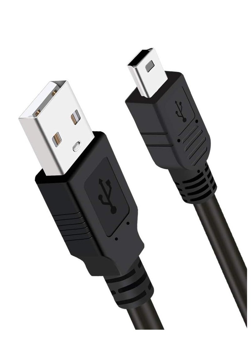 YOKA - PS3 Charger Cable, 2m PS3 Controller Charging Cord,Mini USB Cable for Playstation 3 Controller,DualShock 3 SIXAXIS,PS3 Slim Data Mini-B Charger Wire PS 3 Move,TI84 Plus CE,PS3 Charging Cables - Image 1