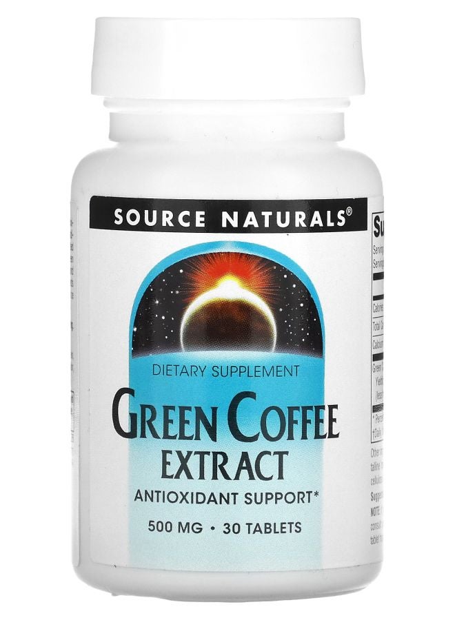 Green Coffee Extract 500 mg 30 Tablets