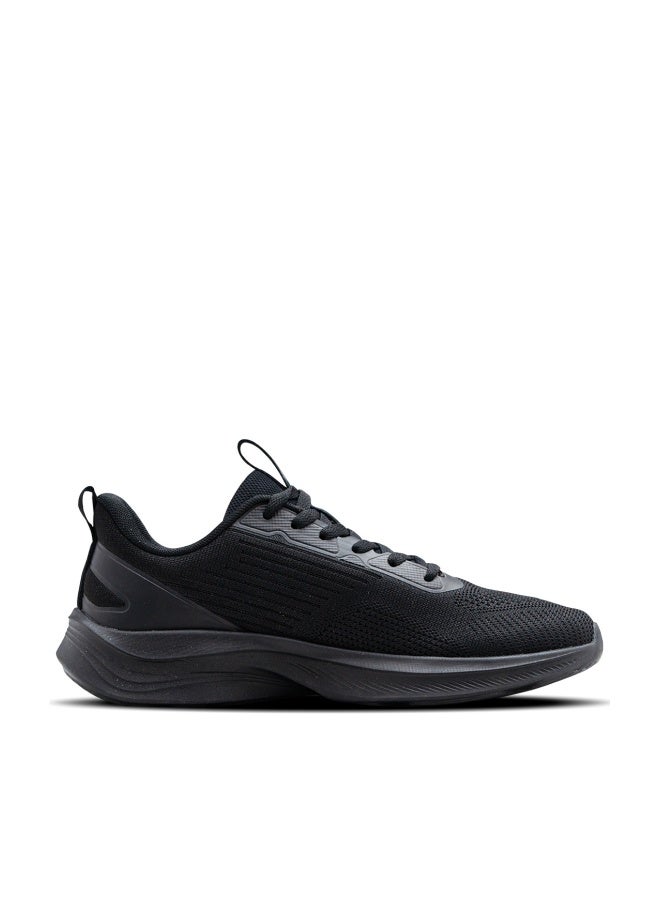 Hundred Smoothrun Multipurpose Sports Shoes, Black, Size EUR 41, HyperKnit Upper, D-Soft Cushion - Image 1