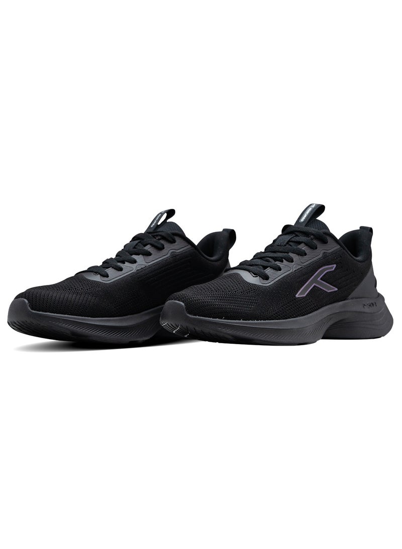 Hundred Smoothrun Multipurpose Sports Shoes, Black, Size EUR 41, HyperKnit Upper, D-Soft Cushion - Image 4