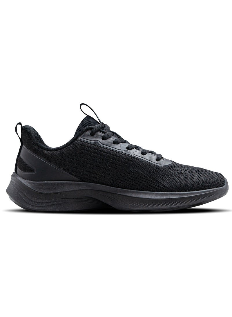 Hundred Smoothrun Multipurpose Sports Shoes, Black, Size EUR 41, HyperKnit Upper, D-Soft Cushion - Image 2