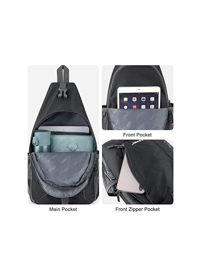 G4Free - RFID Blocking Crossbody Sling Bag Small Chest Shoulder Backpack Men Women Hiking Outdoor - Image 1